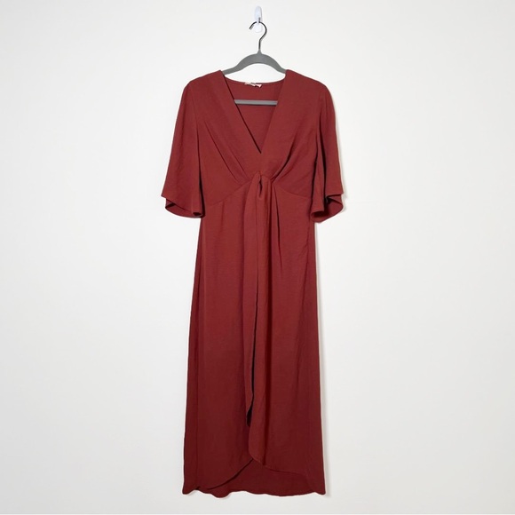 Gilli High Low Midi Terracotta Red Dress Size M - Picture 2 of 10